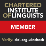 Chartered Institute of Linguists: Member Chartered Institute of Linguists: Member
